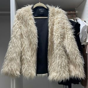 Faux fur coat